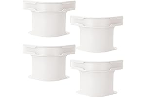 QIONG Lock Sheet Holders - 4Pcs bed sheet gripper for corners suitable for queen&king size bed, easy to install, durable ABS+PP material - Perfect for fitted sheets, mattress pads & waterproof covers(White)