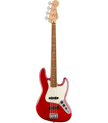 Amazon.com: Fender Player II Jazz Bass - Coral Red with Maple