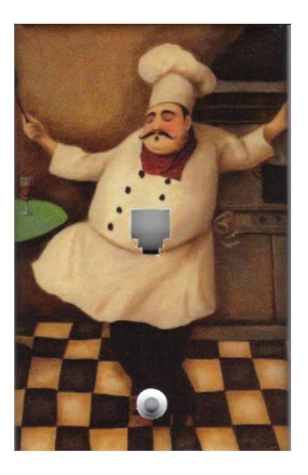 Fat Chef Kitchen Home Decor Light Switch Plates And Outlets Phone