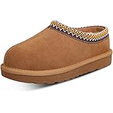 metricfalcon Women's Slippers Platform Mini Boots For Women Suede Leather Indoor/Outdoor Anti-Slip Slipper Comfy Fur Fleece Lined Sneakers Short Ankle Boot