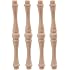 20PCS Unfinished Beech Wood Spindles H-79 - Craft Balusters For DIY Furniture, Railings, & Home Decor Projects