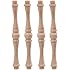10Pieces Unfinished Wood Baluster Spindles For DIY Woodworking 2.76x0