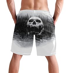 visesunny Sugar Skull in The Lake Print Summer