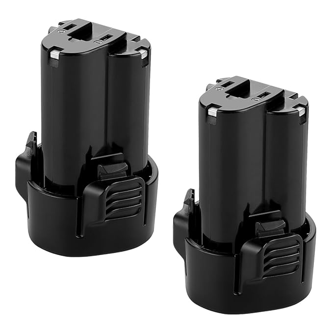 OPSON 2 Stück 10,8V 2,5Ah Li-ion Ersatz Akku für Makita BL1013 BL1014 194550-6 194551-4 DF030D DF330D TD090D