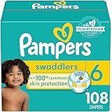 Pampers Swaddlers Diapers Size 6, 108 count - Disposable Diapers