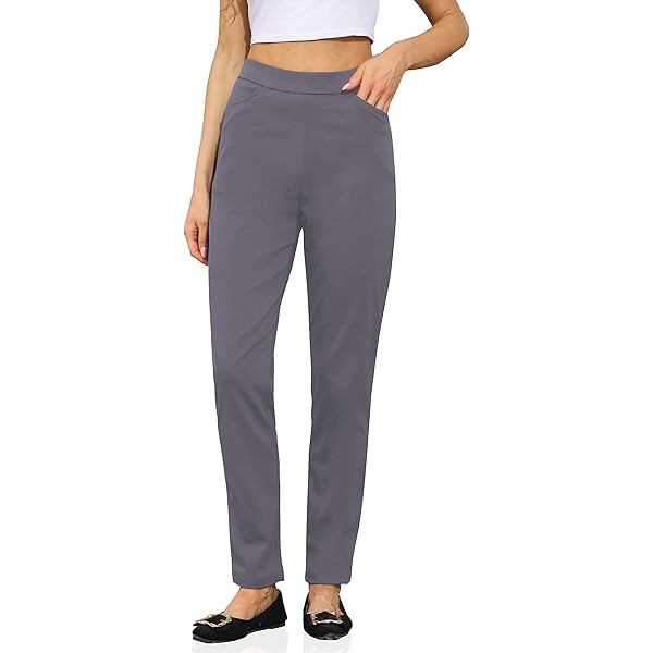 Soojun Women's Super Stretch Pull On Ankle Pant, Black, XL