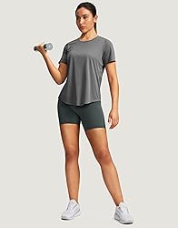 Women's Short Sleeve Workout Shirts Breathable UPF