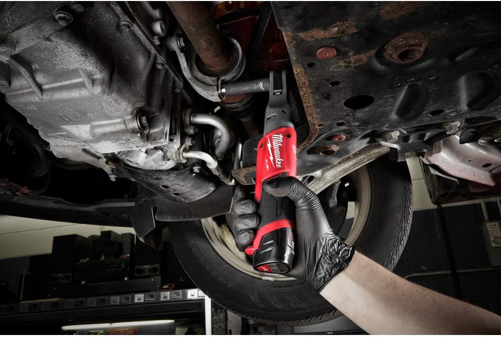 Milwaukee 2557-22 M12 FUEL 12-Volt Lithium-Ion Brushless Cordless 3/8 in. Ratchet Kit W/ (2) 2.0Ah Batteries, Charger and Tool Bag: Automotive