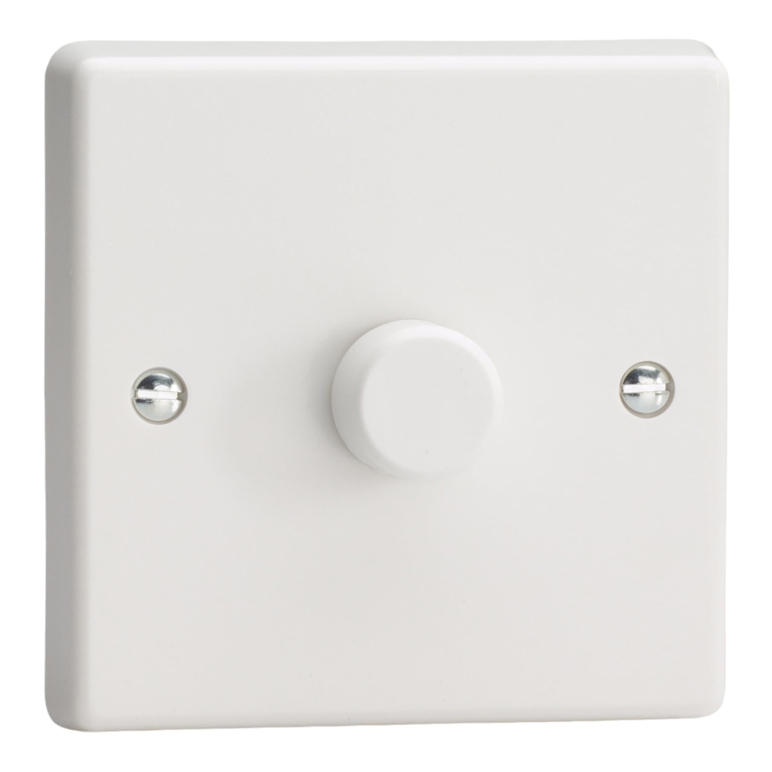 Varilight Single V-Pro Rotary 2-Way LED Dimmer 1 x 0-120W White Plastic With White Knob, JQP401W