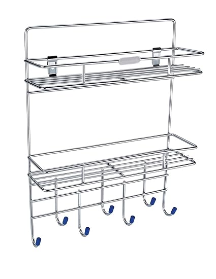 Buy J M Fashion Decorative Wall Mounted 7 Hooks Stainless Steel