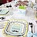 Big Dot of Happiness 128 Piece Dashing Little Man Mustache - Baby Shower or Birthday Party Tableware Plates, Napkins - Bundle for 32