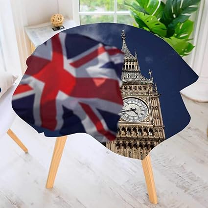 Amazon Com Prunus Round Tablecloth British Union Jack Flag