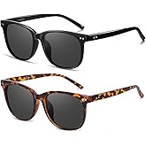 HAOLOTA Polarized Sunglasses for Women, Classic Round Sun Glasses for Driving Fishing lightweight UV400 Protection
