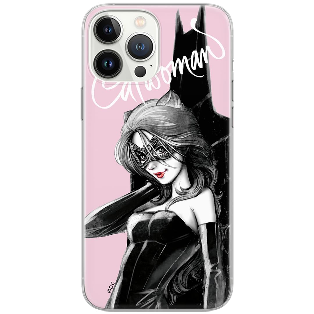 ERT GROUP mobile phone case for Iphone 13 PRO MAX original and officially Licensed DC pattern Catwoman 001 optimally adapted to the shape of the mobile phone, case made of TPU