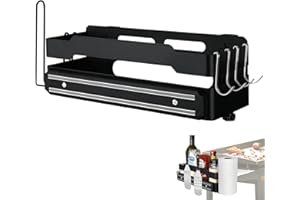 ANYSINY Griddle Caddy with Magnetic-Griddle Caddy Space Saving BBQ Accessories Storage Box with Paper Towel Holder for 28"/36" Blackstone Griddles