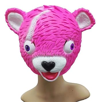 Altsommer Cuddle Team Leader Fortnite Pink Bear Game Mask Melting - altsommer cuddle team leader fortnite pink bear game mask melting face adult latex costume toy for