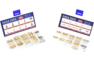 DANA FRED M2 M3 Hex Male Female Brass Standoff Hexagon Threaded Stud Board Pillar Mounting PCB Motherboard Spacer Screw Nut Assortment Kit 240Pcs