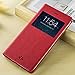 iPhone 8 Plus Case, iPhone 7 Plus Case, Premium Leather PU Flip Folio Wallet Case View Window Stand Kicstand Card Holder Magnetic Closure TPU Bumper Full Cover Slim Leather Case Feitenn - China Red
