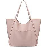 KKXIU Tote Bag for Women Vegan Leather Shoulder Purse Large Capacity Travel Bag