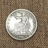 BoBoLing Old Antique 1791 US One Dollars-1791 US Old Coin Collecting-US Dollar USA Old Original Pre Morgan Dollar Goods