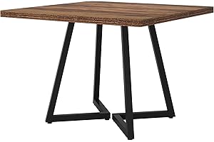Tribesigns 31.5" Square Conference Table, Small Wooden Meeting Table for 2 People, Compact Office Table for Small Spaces, Sem