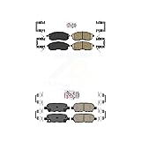 AmeriBRAKES Front Rear Ceramic Disc Brake Pads Kit