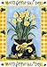 Happy St. Patrick's Day Garden Flag Pot of Gold Daffodils 12.5