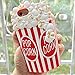 JJCASE Cartoon iPhone 8 Case/iPhone 7 Case Pop Corn 3D (4.7 Inch) & 6 6S - Unique Designed TPU Rubber 3D Fashion Funny Cool Cases Cover Popcorn (White Red)