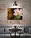 Sea Charm - Buddha Wall Art,Zen Painting Lotus Flower Pictures for Home Living Room Wall Decor,Framed Artwork Ready to Hang