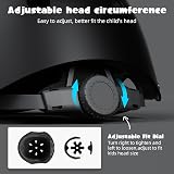 XJD Kids Helmet Small Black Adjustable Safety Bicycle Helmet for Kids 3-13 view 3