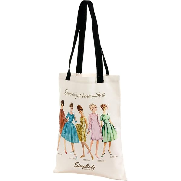 Bolso De Hombro De Lona Simplicity - Estilo Vintage, Color Crema, Talla Única 32x42 Cm