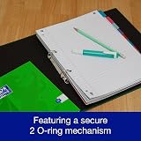 Oxford Premium A4 Ring Binder Green 25mm 40mm Spine Laminated Paper on Board view 3