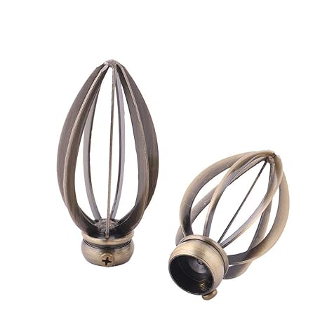 Buy Slb Works Metal School Hollow Out Design Curtain Rod Ends