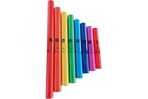 8Pcs Musical Sound Tube Colorful Set 8 Tones Sound Tube Percussion Instrument Birthday Gift Musical Sound Tube Kit for Collec