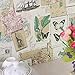 Yifely Vintage Stamp Poster Self-Adhesive Shelf Drawer Liner Moisture Proof PVC Mat 45x300cm