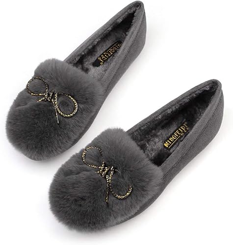 Amazon 三好優品 モカシン レディース 冬 スエード もこもこ ボア スリッポン ファー パンプス ぺたんこ 可愛い 暖かい 防寒 保温 大きいサイズ モカシン