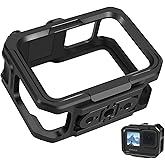 LILITURF Aluminium Protective Case for GoPro Hero 13/12/11/10/9, Durable Hard Frame Cases Protector, Strong Metal Housing Frame Video Cage with Magnetic Fingers and Sliding Cover