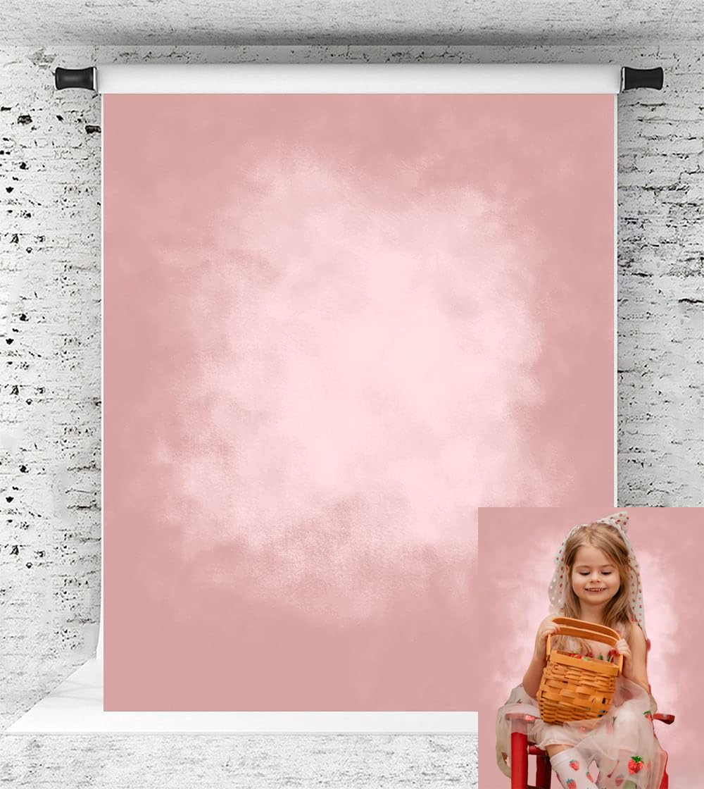 Kate Studio Backdrop Pink Texture Portrait Backdrop Pink baby Gradient Photography Backgrounds for Microfiber Professional Photography Studio Background 1.5x2.2m