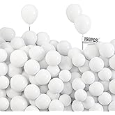 LovesTown 160PCS Small White Balloons, 5 Inch Matte White Latex Balloons for Wedding, Birthday Party, Celebration