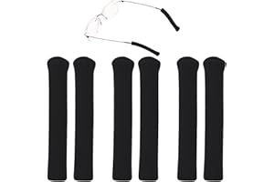 6 Pcs Eyeglass Ear Cushions, Soft Knitted Cotton Anti Slip Temple Pads Eyeglass Temple Tips Eyeglass Pads Behind The Ear Eyew