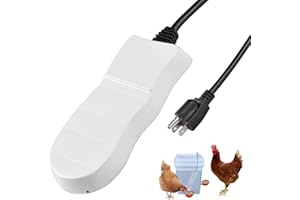 comincia 500W Utility De-Icer,Submergible Bird Bath Heater De-icer, Chicken Water Heater,Stock Tank Heater for Livestock Poultry Cow Chicken Sheet Horses