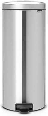 Brabantia NewIcon Pedal Bin 30 L Matt Steel Soft Closure with Inner Bucket
