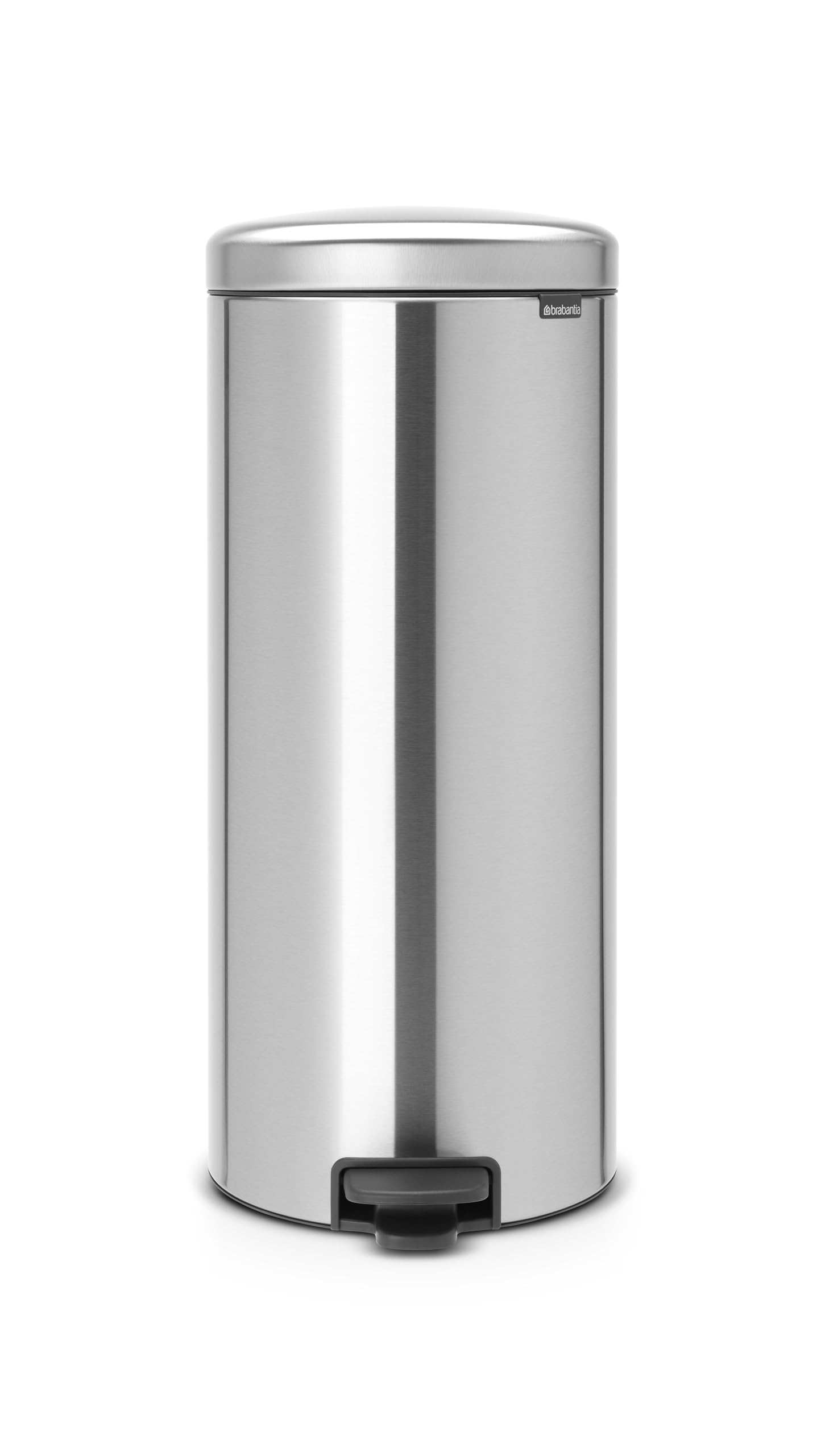 Brabantia 111822 Pedal Bin newIcon with Plastic Inner Bucket, 30 Litre - Matt Steel Fingerprint Proof