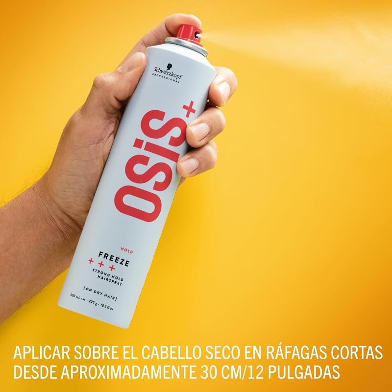 Schwarzkopf Professional OSIS Freeze - Lacca Capelli - Acabado Spazzolable - Fijación Fuerte 300 ml — foto 3 de 7