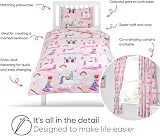 Bloomsbury Mill Kids Cot Bed Duvet Cover Set Unicorn Princess Rainbow 120x150 view 4