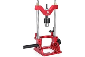 Portable Drill Guide for Drilling Precision Angled or Straight Holes, 0° to 60° Angle Drill Jig Attachment, Drill Press Adapt