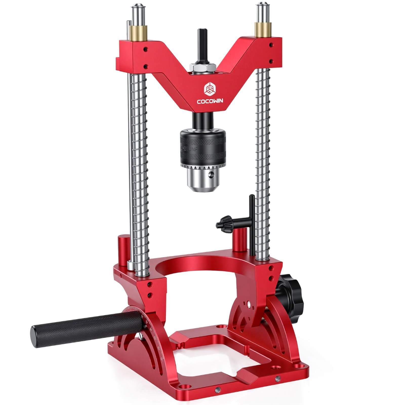 Photo 1 of Portable Drill Guide for Drilling Precision Angled or Straight Holes, 0° to 60° Angle Drill Jig Attachment, Drill Press Adapter for Hand Drill, Portable Drill Press with 1/2" Chuck