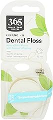 365 by Whole Foods Market, Expanding Dental Floss, Natural Mint Flavor with Beeswax Coating, 55 Yds