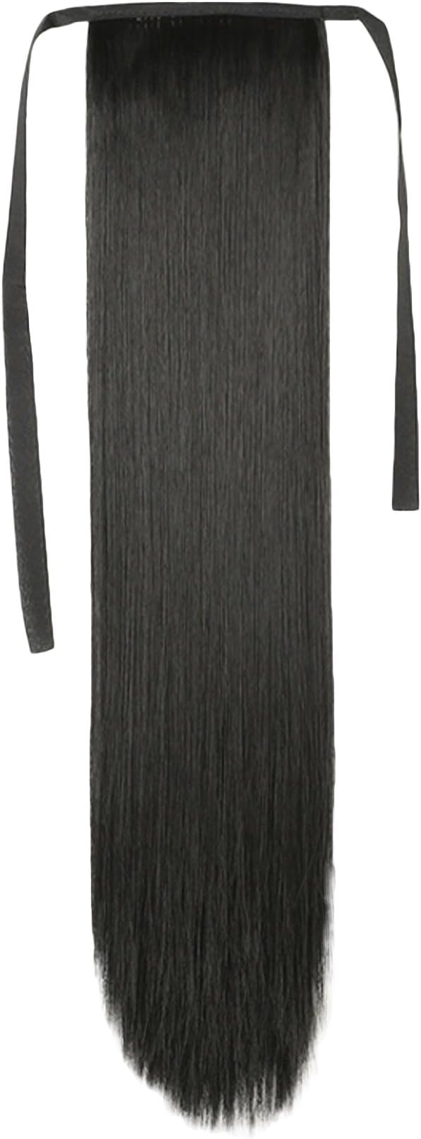 Jollyhair Hair Weft Wrap Around Ponytail 25.6Inch Natural Black