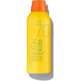 Hampton Sun SPF 70 Continuous Mist Sunscreen for Kids, Broad Spectrum + Advanced Water/ Sweat Resistance, Antioxidant-Rich Vitamin E + Aloe for Hydrated, Soothed Skin Oil-Free, All Skin Types